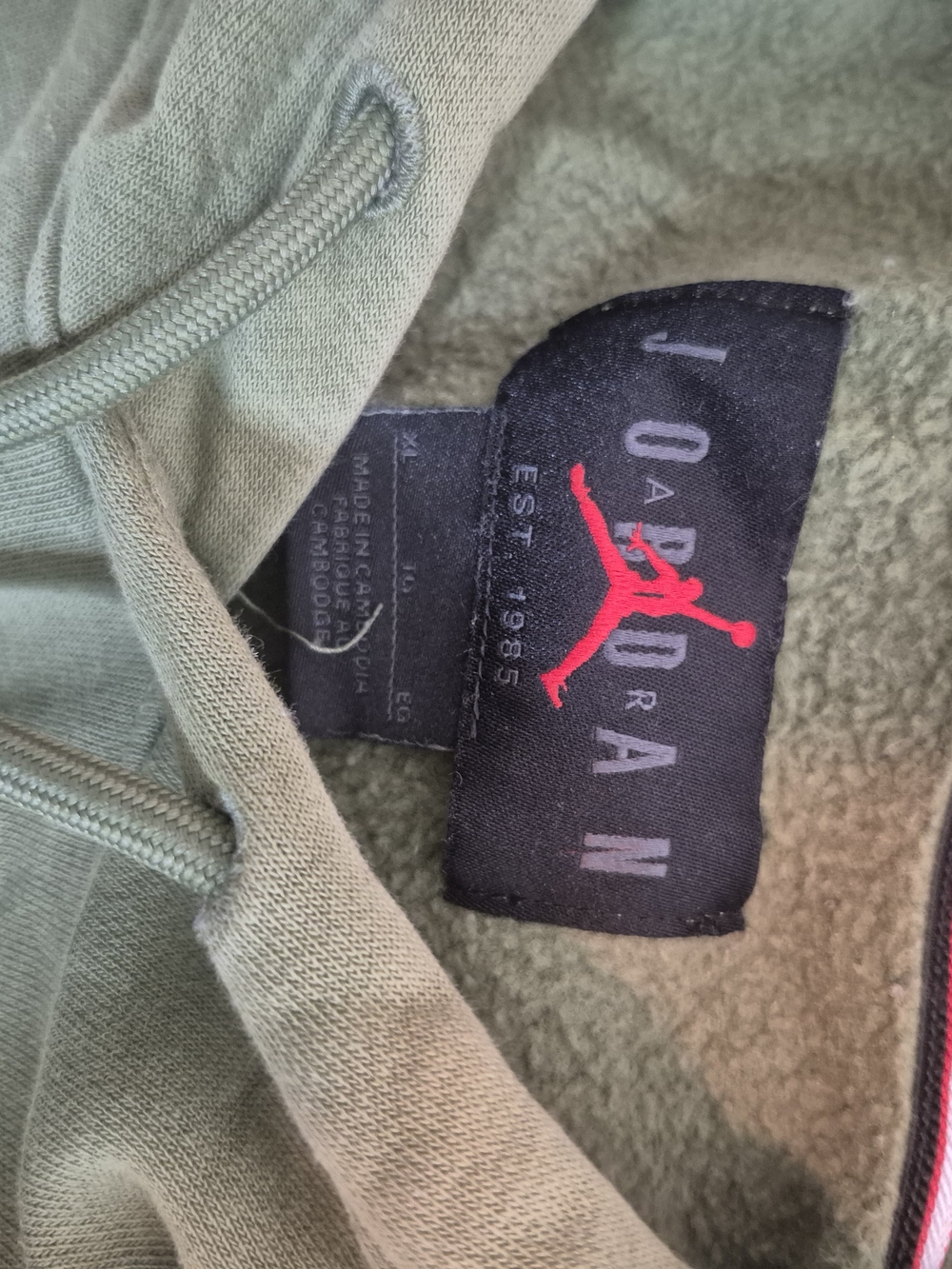 Jordan Flight Olive Green Hoodie & Joggers Set - Picture 7 of 7